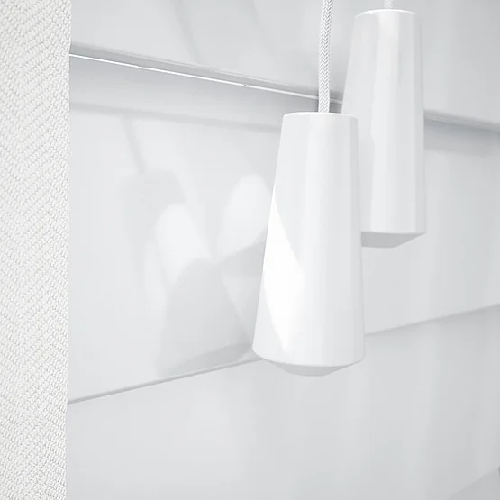 Designer Piano Gloss White with Tapes venetian