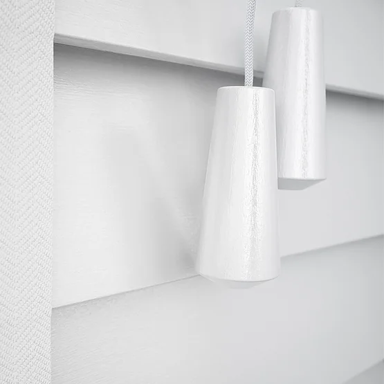 Designer Pure White with Tapes venetian