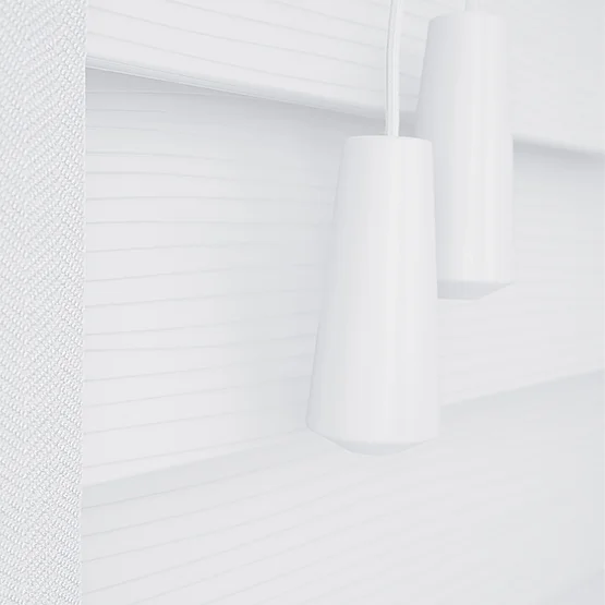 WoodLux Fine Grain Brilliant White with Tapes venetian