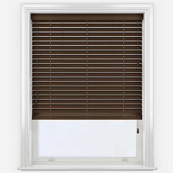 Hikari Bamboo Red Wood venetian