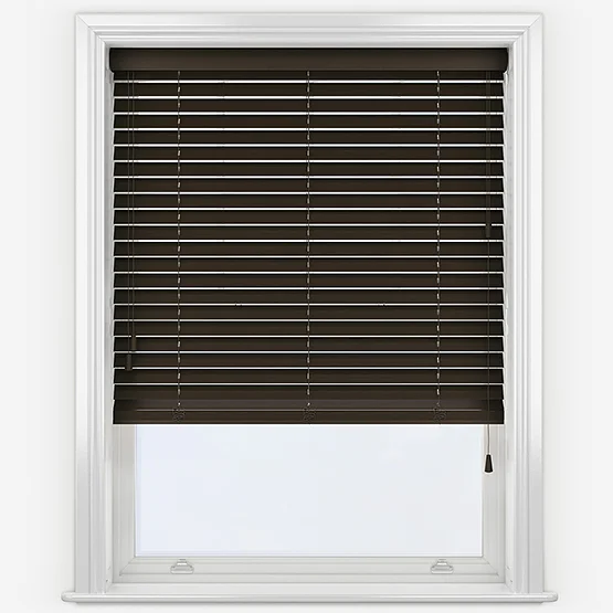 Hikari Bamboo Smoked Walnut venetian