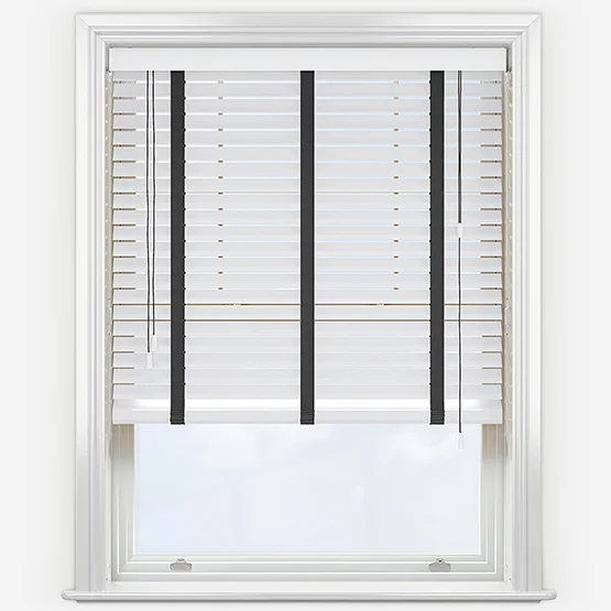 Dalby Bamboo Capella White with Jet tapes venetian