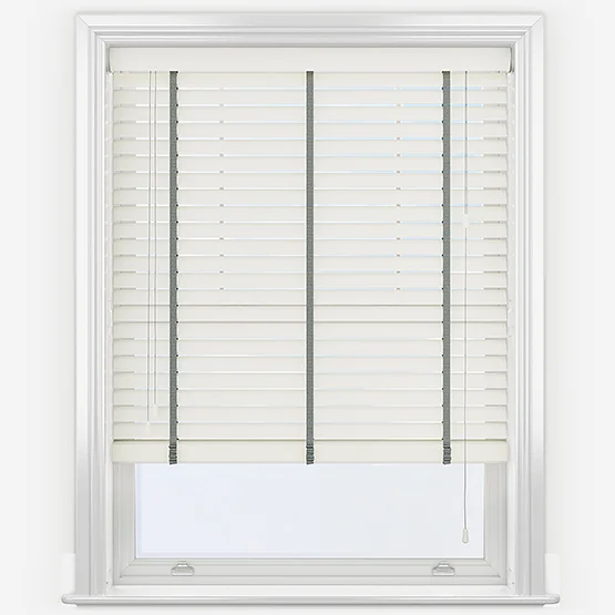 Dalby Soft White with Flint Tapes venetian