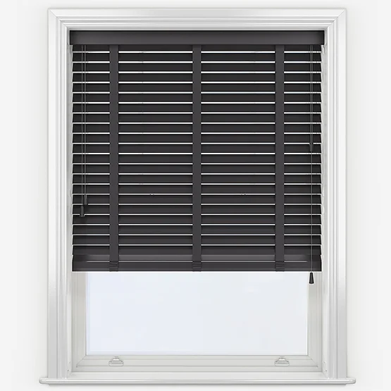 Opulence Bamboo Cinder with Anthracite Tapes venetian
