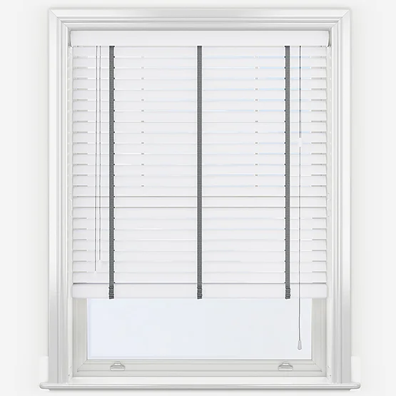 Statement Bright White with Grey Tapes venetian