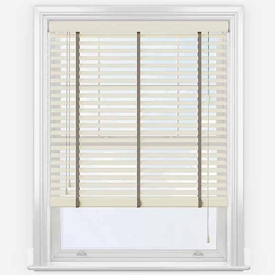 Statement Eggshell with Taupe Tapes venetian