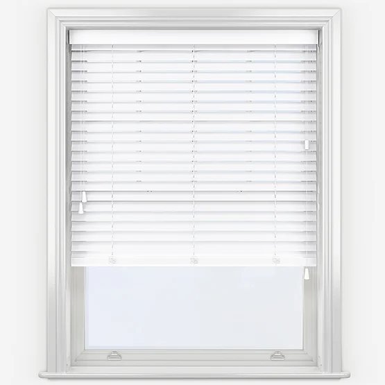 WoodLux Brilliant White venetian