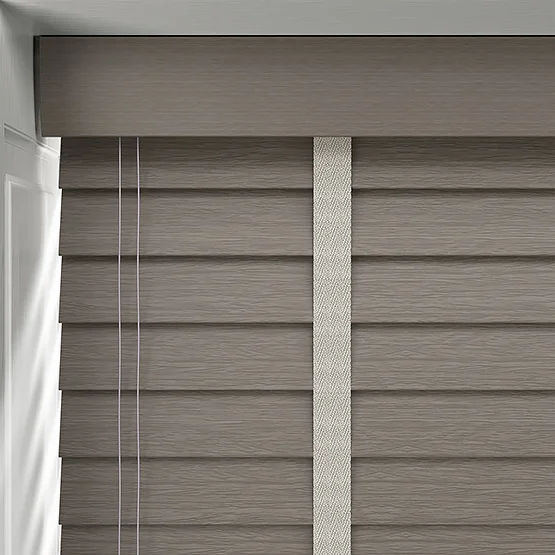 Aspect Graphite Grey with Light Grey Tapes venetian