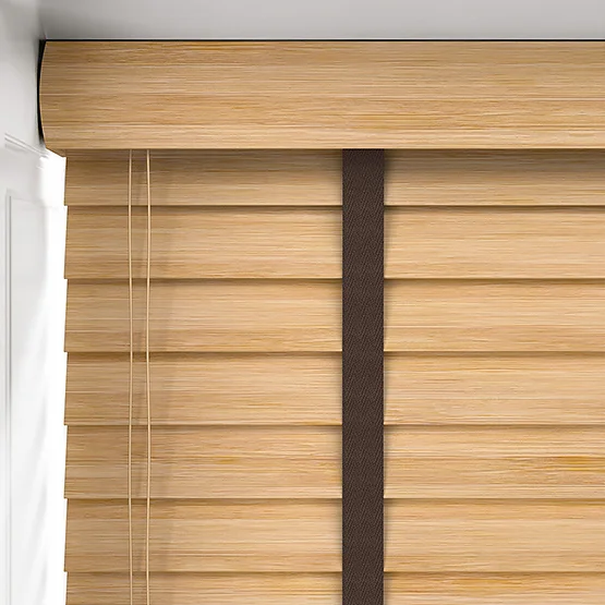 Hikari Bamboo Natural with Walnut Tapes venetian