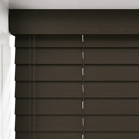 Hikari Bamboo Smoked Walnut venetian