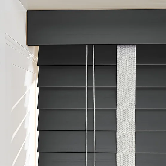 Dalby Bamboo Jarrah Black with Dove tapes venetian