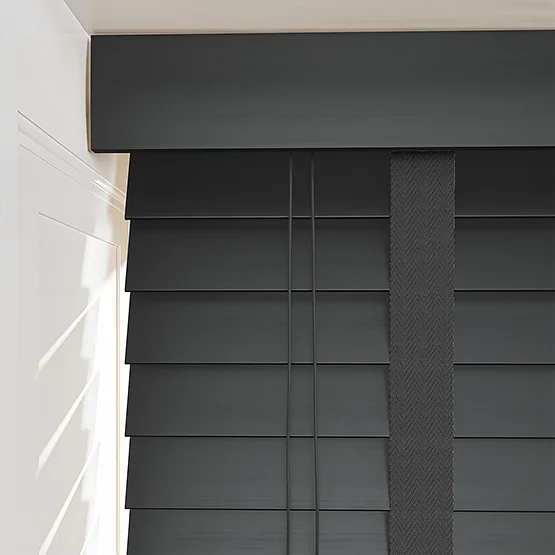Dalby Bamboo Jarrah Black with Jet tapes venetian