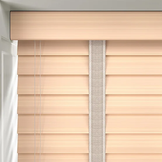 Opulence Bamboo White Oak with Idylic Tapes venetian