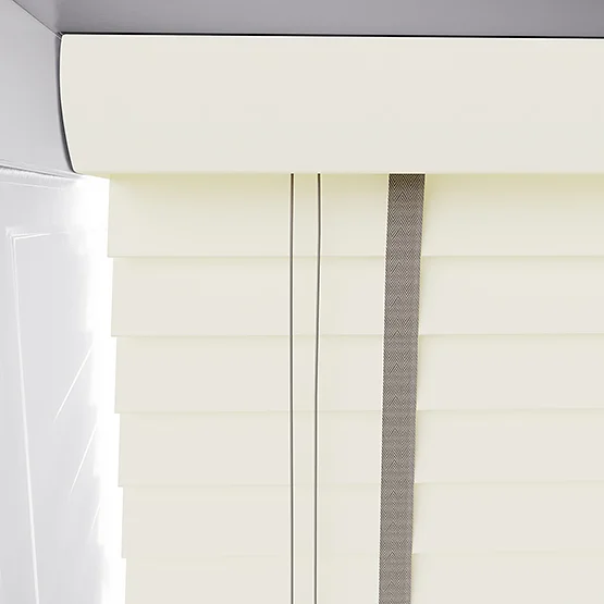 Statement Eggshell with Taupe Tapes venetian