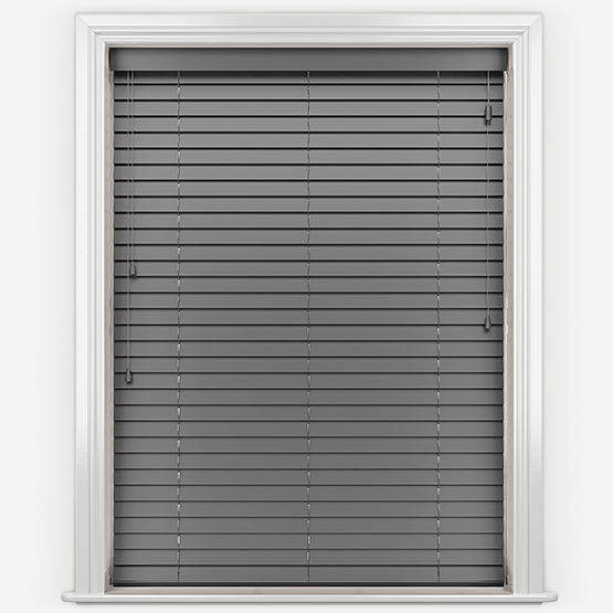 Aspect Raven Black Wooden Venetian Blinds