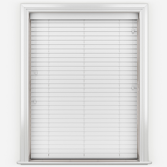 Aspect Ultra White Wooden Venetian Blinds
