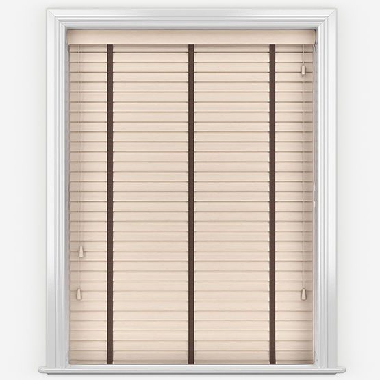 Hikari Bamboo Palm with Walnut Tapes Wooden Venetian Blinds