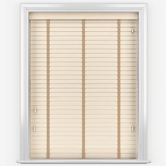Hikari Bamboo Sandstone with Mocha Tapes venetian