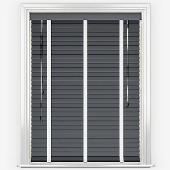 Dalby Bamboo Barsa Dark Grey with Chalk tapes venetian