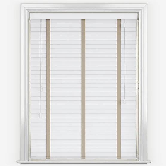Dalby Bamboo Capella White with Light Beige tapes venetian