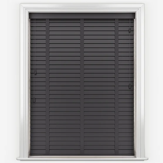 Opulence Bamboo Cinder with Anthracite Tapes venetian