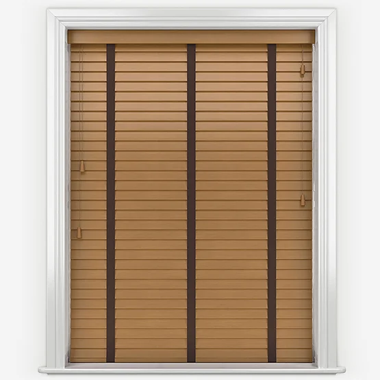 Opulence Light Oak with Cocoa Tapes venetian