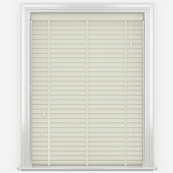 Embossed Classic Cream with Barley Tapes Wooden Venetian Blind