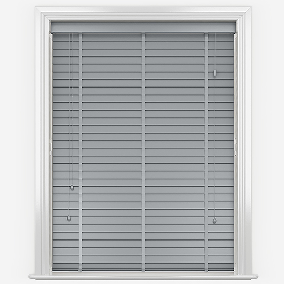 Designer Dove Grey with Tapes Wooden Venetian Blind