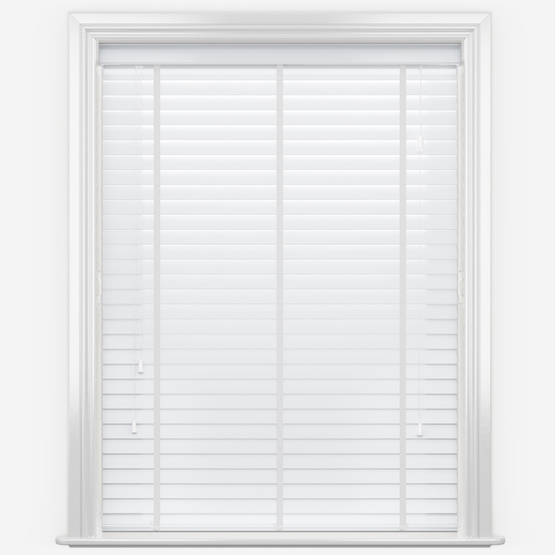 Designer Piano White with Tapes Wooden Venetian Blind