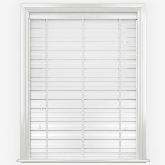 Designer Pure White with Tapes venetian
