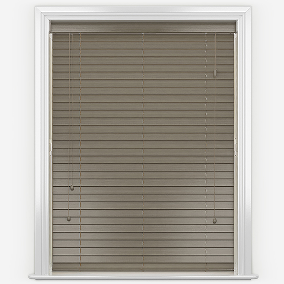 Premier Smoke Grey Wooden Blinds