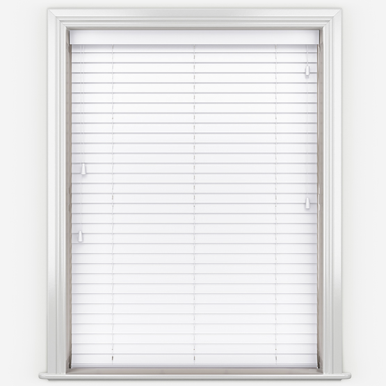 WoodLux Brilliant White Wooden Venetian Blind