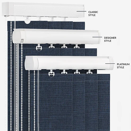 Leniro Blackout Navy Blue vertical