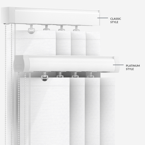 Louvolite Carnival Blackout China White vertical