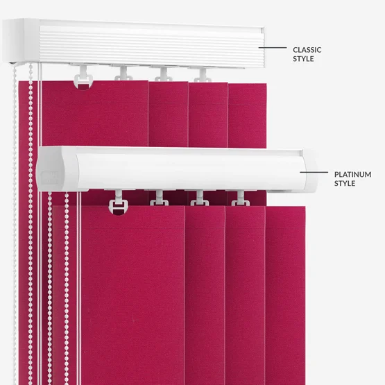 Deluxe Plain Deep Pink vertical