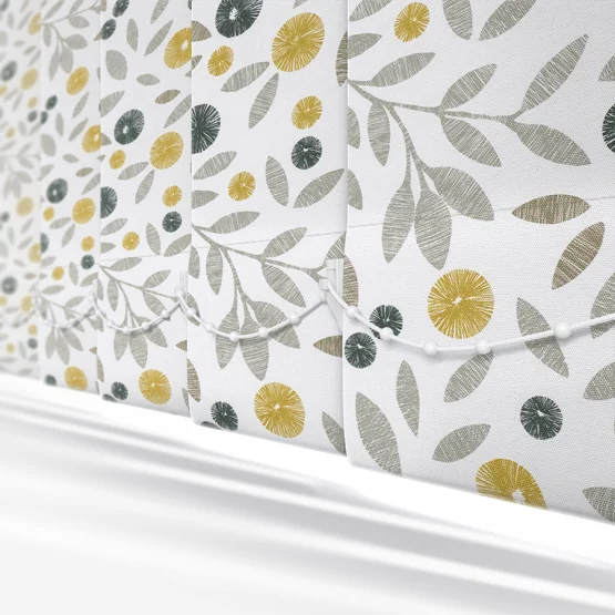 Cotton Flower Ochre vertical