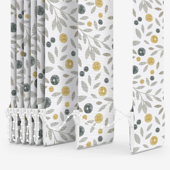 Cotton Flower Ochre vertical