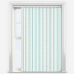 Romain Turquoise Vertical Blind