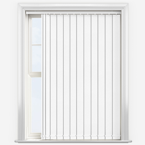 Carnival Blackout China White Vertical Blind