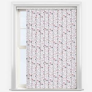 Cotton Flower Blush Vertical Blind