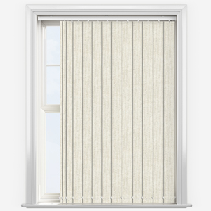 Crush Whistler White Vertical Blind