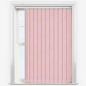 Deluxe Plain Peony Pink Vertical Blind