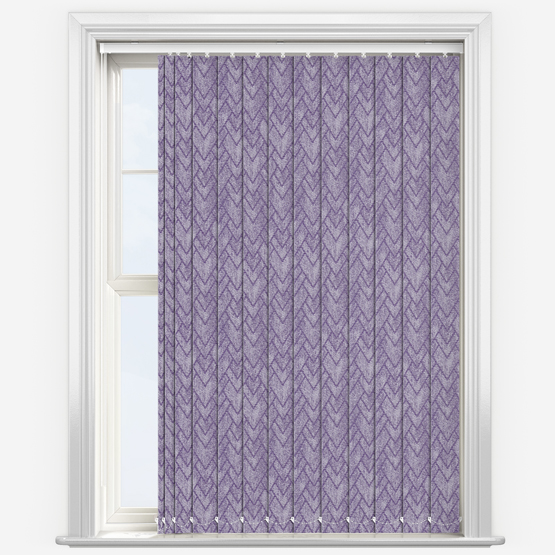 Isabelle Aubergine Vertical Blind