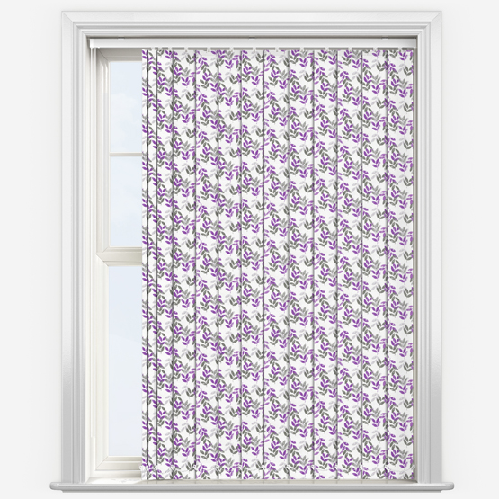 Maggie Lavender Vertical Blind