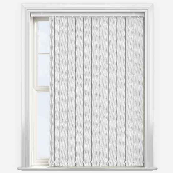 Herringbone White Vertical Blind