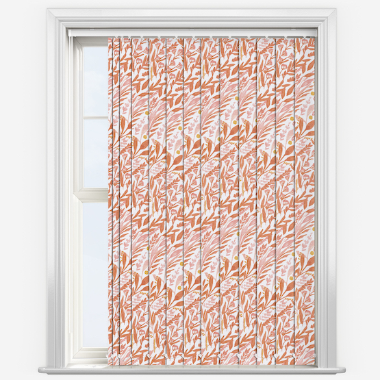 Petal Blackout Terracotta Blush Vertical Blind