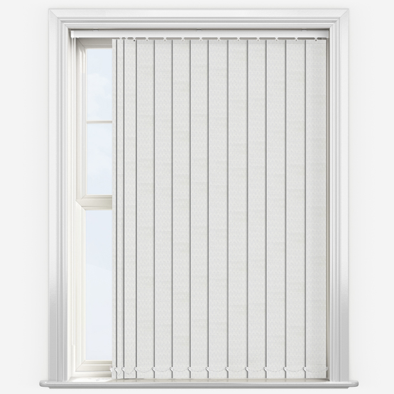 Trellis White Vertical Blind