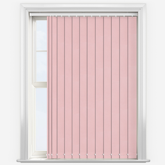 Deluxe Plain Peony Pink Vertical Blind