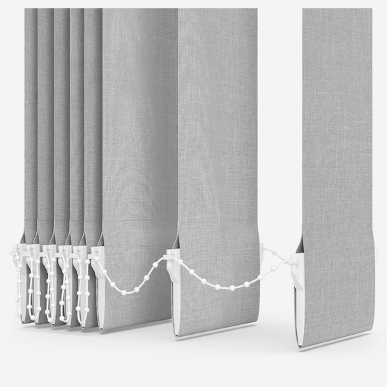 Leniro Blackout Pebble Grey Vertical Blind Replacement Slats
