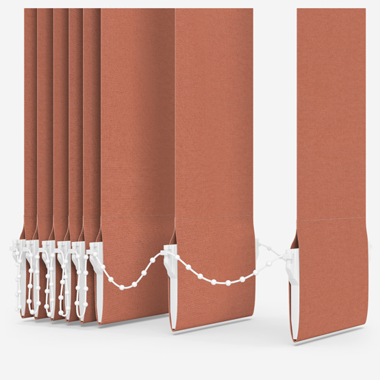 Pop Burnt Orange Vertical Blind Replacement Slats
